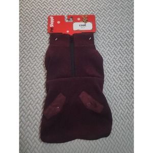 Pet Shoppe dog puppy winter coat size XS SMALL Burgundy 12 - 19 lbs